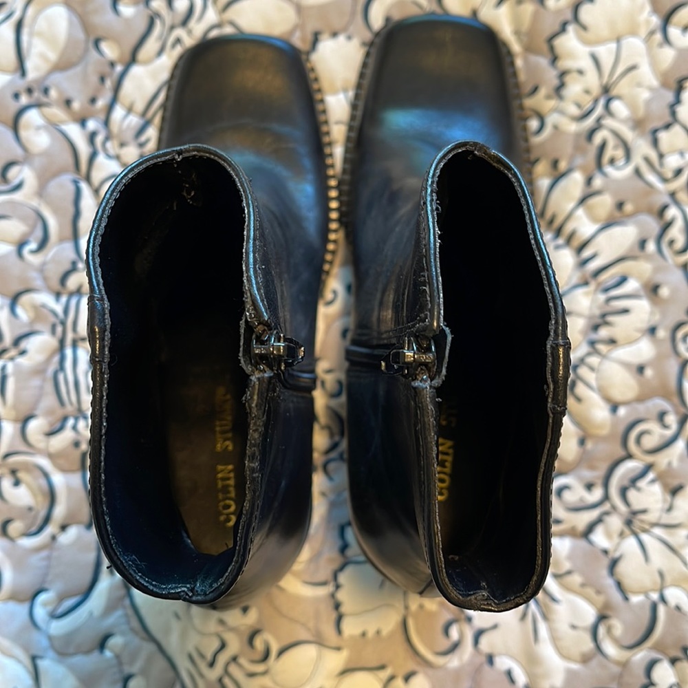 Colin Stuart Black Leather Boots size 6M